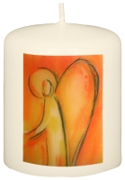 Engelkerze  60/50 mm, Dek. 2058 orange